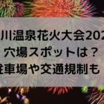 湯の川温泉花火大会2024の穴場スポットは？駐車場や交通規制も！